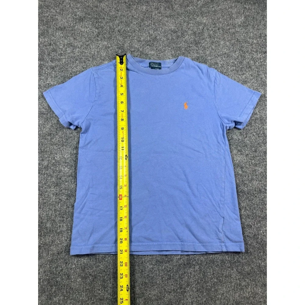 Polo By Ralph Lauren T Shirt Boys Medium Blue Pony Logo Cotton Golf Resort‎ Wear